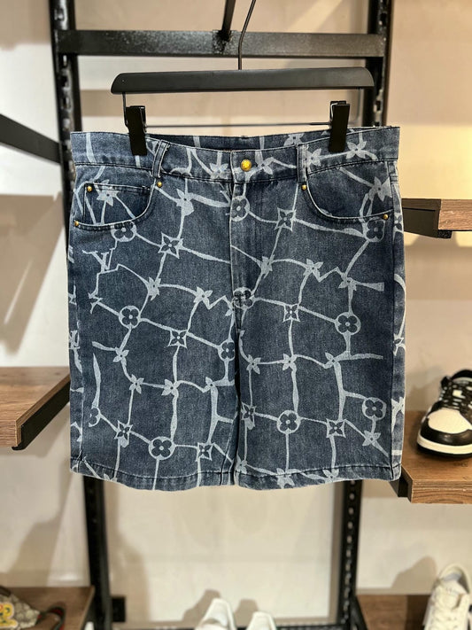 BERMUDA LV MONOGRAMA DENIM