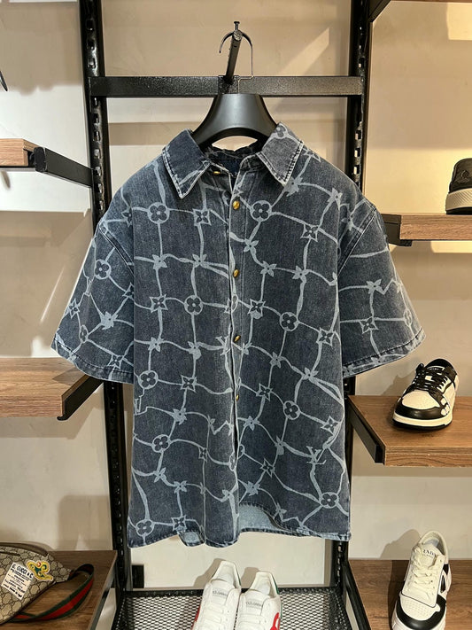 CAMISA LV MONOGRAMA DENIM