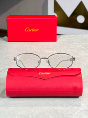Gafas Cartier Optica Plateada