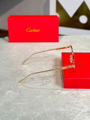 Gafas Cartier Alambre Dorado