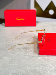 Gafas Cartier Alambre Dorado