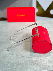 Gafas Cartier Alambre Plateado