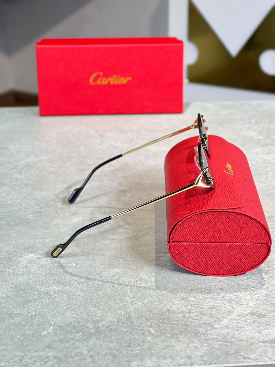 Gafas Cartier Ovalada Gris