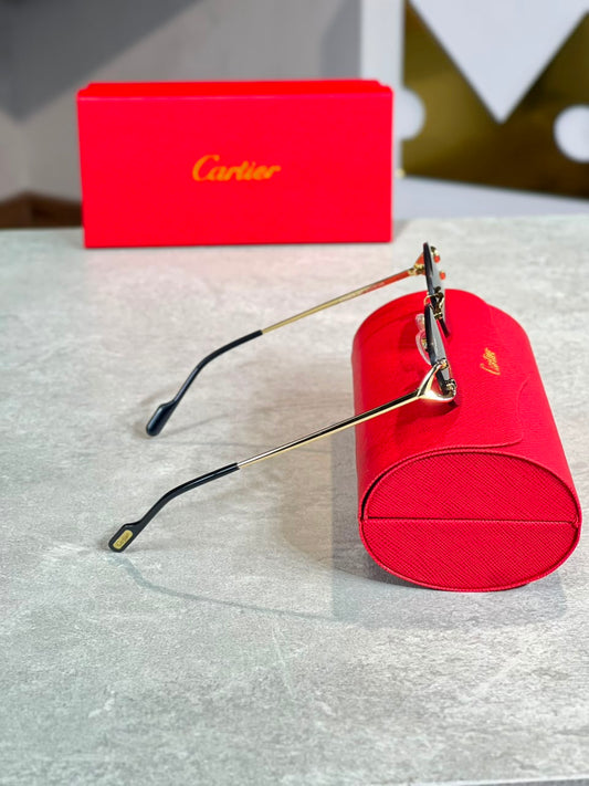 Gafas Cartier Ovalada Gris
