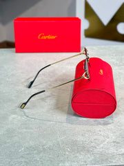 Gafas Cartier Ovalada Gris