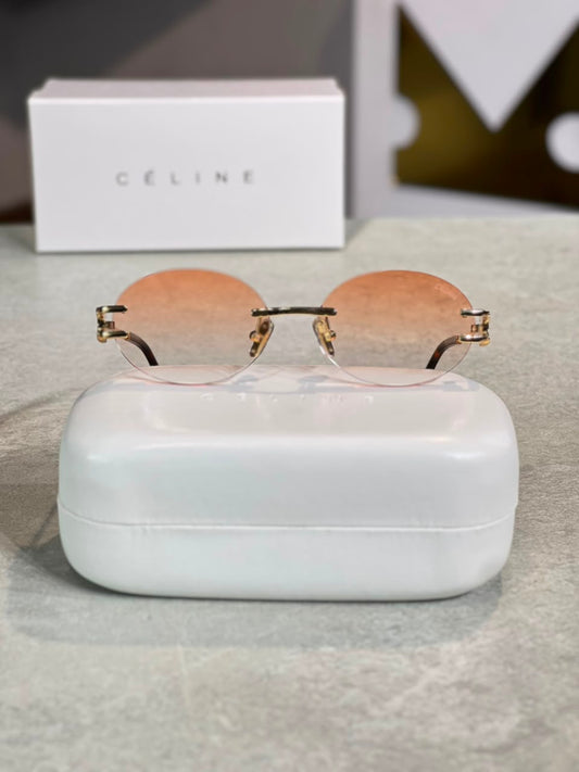 Gafas Celine Ovalada Rosa Transparente