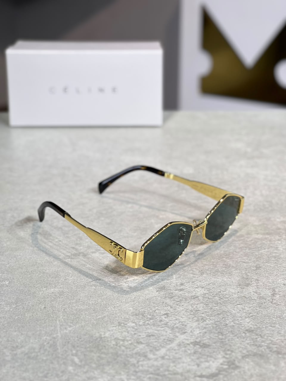 Gafas Celine Hexagonal Verde