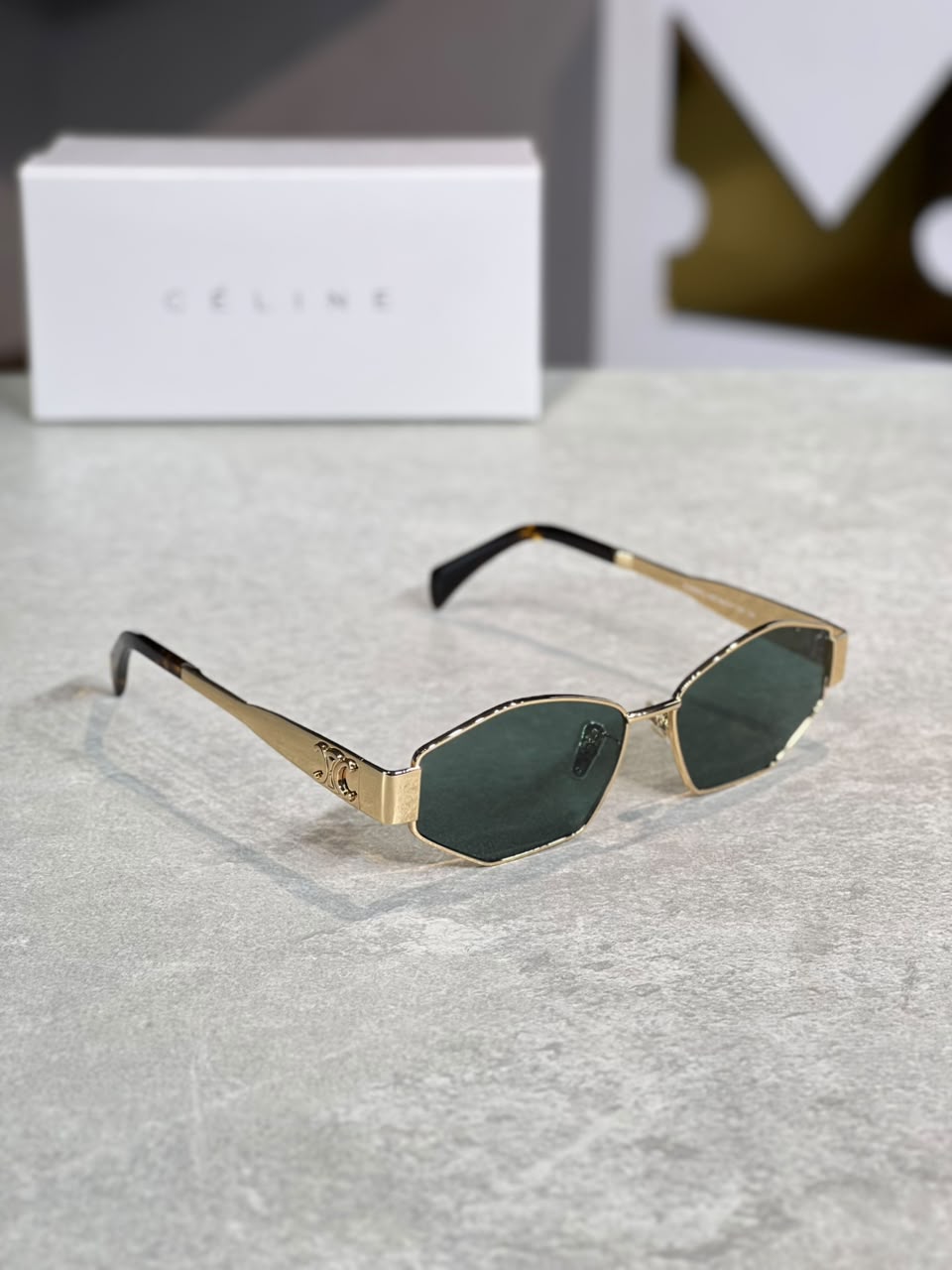 Gafas Celine Hexagonal Verde