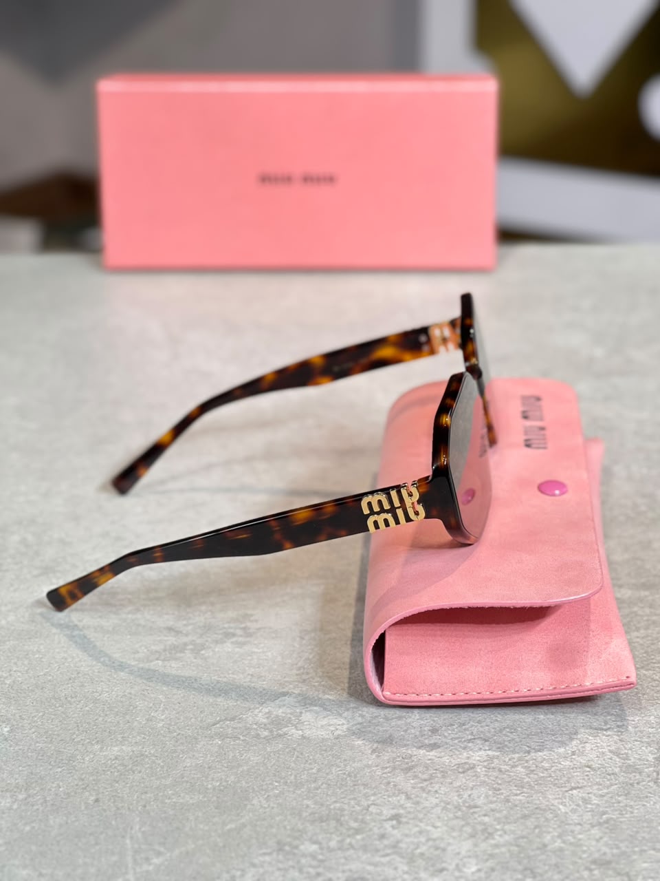 Gafas Miu Miu hexagonal carey
