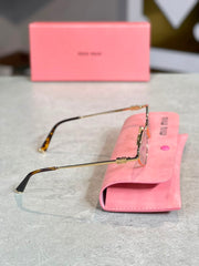 Gafas Miu Miu ovalada verde menta