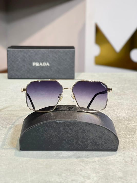 Gafas Prada aviador morada, vista frontal